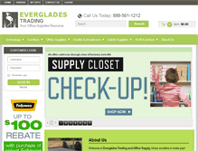 Tablet Screenshot of evergladestrading.com